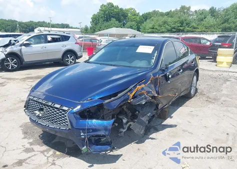 2021 Infiniti Q50 Luxe Awd z USA, uszkodzony, nr VIN JN1EV7BR1MM751105